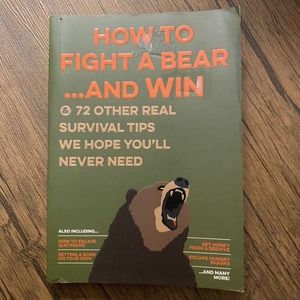 How To Fight A Bear And Win Paperback Book Fun Read Survival Techniques